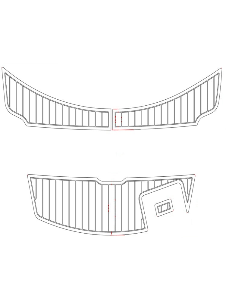 2008-2012 Sea Ray 185 Eva Foam Boat Flooring Faux Teak Boat Deck Foam Boat Decking Marine Mat Cockpit Swim Platform Pads Hzchione