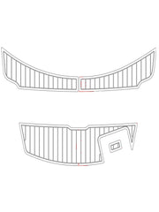 2008-2012 Sea Ray 185 Eva Foam Boat Flooring Faux Teak Boat Deck Foam Boat Decking Marine Mat Cockpit Swim Platform Pads Hzchione