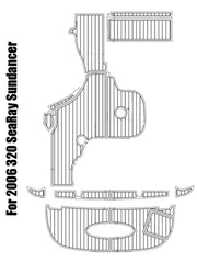 2006 Sea Ray Sundancer 320 Eva Foam Boat Flooring Faux Teak Boat Deck Foam Boat Decking Marine Mat Cockpit Swim Platform Pads Hzchione