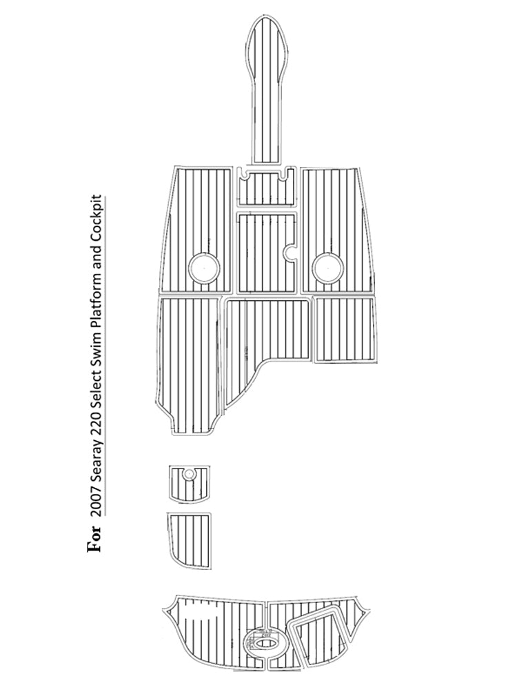 2007 Sea Ray 220 Eva Foam Boat Flooring Faux Teak Boat Deck Foam Boat Decking Marine Mat Cockpit Swim Platform Pads Hzchione