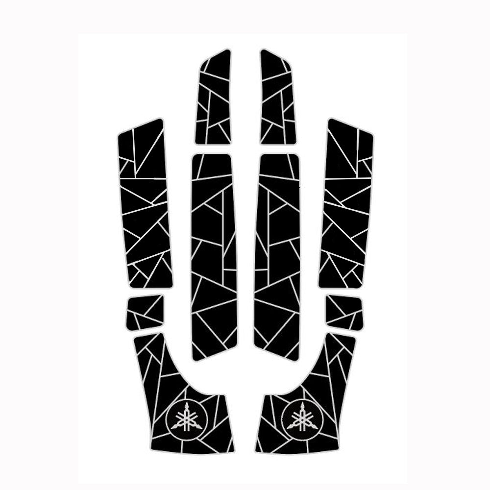 1998-2004 Yamaha XL700/760 EVA Foam Boat Flooring Jet Ski Traction Mats Hzchione Black Gray-Lrregular Line