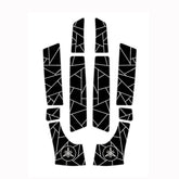 1998-2004 Yamaha XL700/760 EVA Foam Boat Flooring Jet Ski Traction Mats Hzchione Black Gray-Lrregular Line