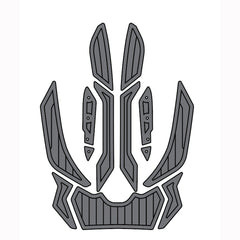 2017-2019 Sea Doo GTR-X 230 Customize Jet Ski Mats Non-Slip Motorboat Traction Mat Hzchione Medium Gray Black
