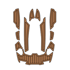 2009-2016 Sea Doo RXT is + as 255 + 260 Customize Jet Ski Mats Non-Slip Motorboat Traction Mat Hzchione Brown Black