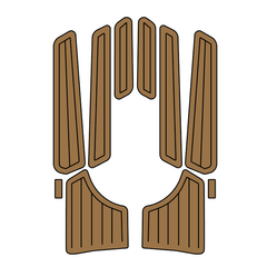 1999-2004 Yamaha XL 1200 Ltd XLT 1200 EVA Foam Boat Flooring Jet Ski Traction Mats Hzchione Brown Black