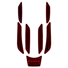 2002-2007 Honda F12 F12X Jet Ski Boat Flooring EVA Foam Decking Sheet Traction Mat Hzchione Black Red-Vertical Line