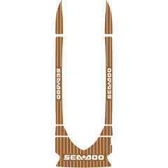 2001-2005 Sea Doo GTI Customize Jet Ski Mats Non-Slip Motorboat Traction Mat Hzchione Brown White