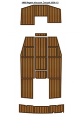 1980 Regent Viscount Cockpit Traction Mats Eva Foam Boat Flooring Marine Decking
