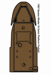 1987 Boston Whaler 18 Swim Platform Cockpit Traction Mats Eva Foam Boat Flooring Marine Decking Hzchione