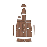 1989 Sea Ray 180 Bowrider Swim Platform Cockpit Pad Eva Foam Boat Flooring Boat Decking Hzchione Brown Black