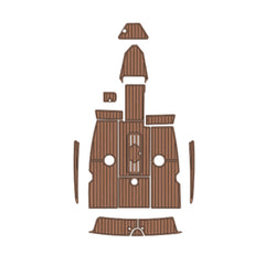 1989 Sea Ray 180 Bowrider Swim Platform Cockpit Pad Eva Foam Boat Flooring Boat Decking Hzchione Brown Black