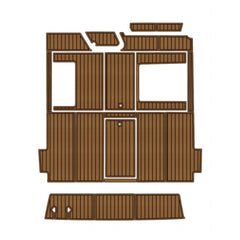 1990 Sea Ray 31 Express Cruiser Cockpit Pad Eva Foam Boat Flooring Boat Decking Hzchione Brown Black