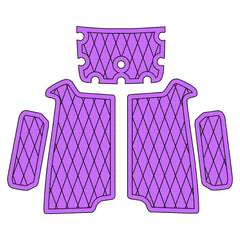 1991-1993 Kawasaki SC Jet Ski Boat Flooring EVA Foam Decking Traction Mat Hzchione Purple Black-Diamond