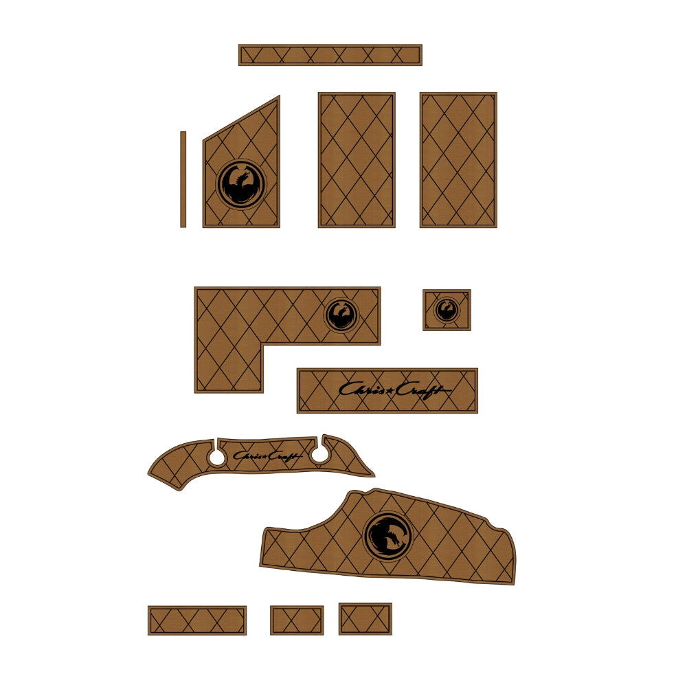 1991 Chris Craft 302 Crowne Cockpit Pad Eva Foam Boat Flooring Boat Decking Hzchione Brown Black