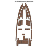 1991 Sea Ray 39 Express Swim Platform Cockpit Pad Eva Foam Boat Flooring Boat Decking Hzchione Brown Black