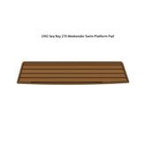 1992 Sea Ray 270 Weekender Swim Platform Pad Eva Foam Boat Flooring Boat Decking Hzchione Brown Black