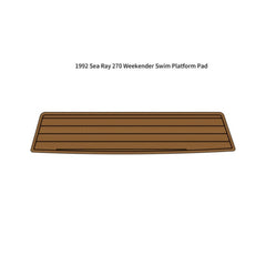 1992 Sea Ray 270 Weekender Swim Platform Pad Eva Foam Boat Flooring Boat Decking Hzchione Brown Black