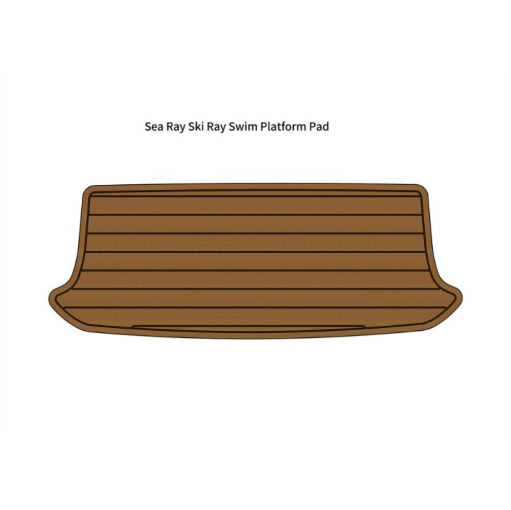 1992 Sea Ray Ski Ray 190 SK Swim Platform Eva Foam Boat Flooring Boat Decking Hzchione Brown Black