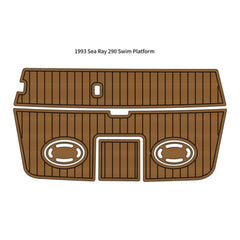 1993 Sea Ray 290 Swim Platform Pad Eva Foam Boat Flooring Boat Decking Hzchione Brown Black