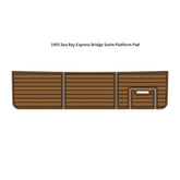 1993 Sea Ray Express Bridge Swim Platform Pad Eva Foam Boat Flooring Boat Decking Hzchione Brown Black
