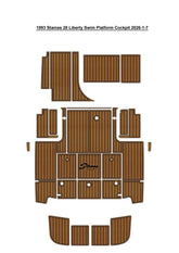1993 Stamas 28 Liberty Cockpit Pad Traction Mats Eva Foam Boat Flooring Marine Decking