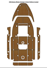 1994 Boston Whaler Outrage 21 Swim Platform Cockpit Traction Mats Eva Foam Boat Flooring Marine Decking Hzchione