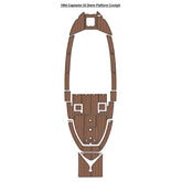 1994 Capeador 53 Swim Platform Cockpit Eva Foam Boat Flooring Boat Decking Hzchione Brown Black