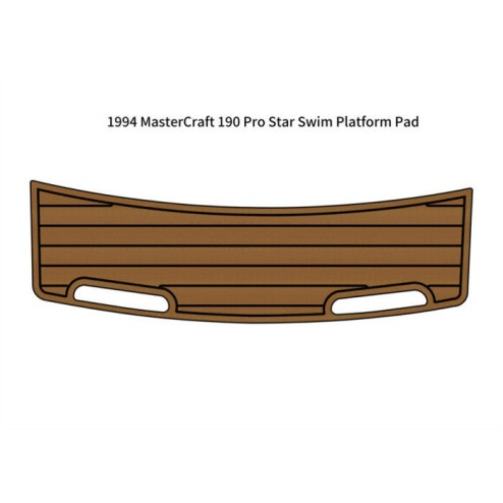 1994 MasterCraft 190 Pro Star Swim Platform Eva Foam Boat Flooring Boat Decking Hzchione Brown Black