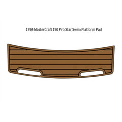 1994 MasterCraft 190 Pro Star Swim Platform Eva Foam Boat Flooring Boat Decking Hzchione Brown Black