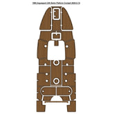 1995 Aquasport 225 Swim Platform Cockpit Eva Foam Boat Flooring Boat Decking Hzchione Brown Black