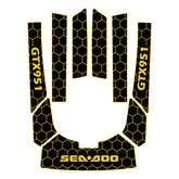 1996-2002 Sea Doo GTX 951 Customize Jet Ski Mats Non-Slip Motorboat Traction Mat Hzchione Black Yellow-Honeycomb