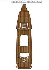 1996-2002 Wellcraft Scarab 302 Swim Platform Cockpit Traction Mats Eva Foam Boat Flooring Marine Decking Hzchione