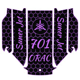 1996-2020 YAMAHA SUPER JET 650/700 EVA Foam Boat Flooring Jet Ski Traction Mats Hzchione Black Purple-Hexagon