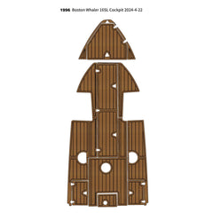 1996 Boston Whaler 16SL Cockpit Mat Eva Foam Boat Flooring Boat Decking Hzchione Brown Black