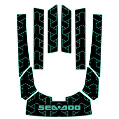 1996-2002 Sea Doo GTX 951 Customize Jet Ski Mats Non-Slip Motorboat Traction Mat Hzchione Black Turquoise Blue