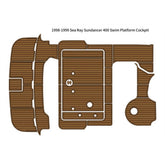1998-1999 Sea Ray Sundancer 400 Swim Platform Cockpit Pad Traction Mats Eva Foam Boat Flooring Marine Decking Hzchione Default Title
