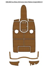 1998-2000 Four Winns 180 Horizon Cockpit Pad Traction Mats Eva Foam Boat Flooring Marine Decking Hzchione