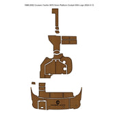 1998-2002 Cruisers Yachts 3870 Swim Platform Cockpit Traction Mats Eva Foam Boat Flooring Marine Decking Hzchione Default Title