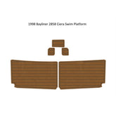 1998 Bayliner 2858 Ciera Swim Platform Traction Mats Eva Foam Boat Flooring Marine Decking Hzchione Light Brown Black