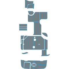 1999-2004 Sea Ray 260 Sundancer Eva Foam Boat Flooring Faux Teak Boat Deck Foam Boat Decking Marine Mat Cockpit Swim Platform Pads Hzchione Light Gray Blue