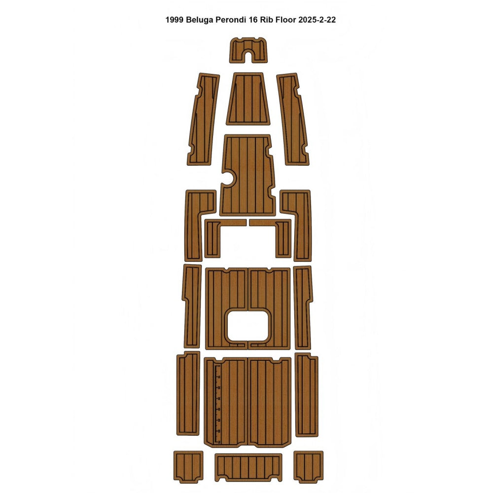 1999 Beluga Perondi 16 Rib Pad Traction Mats Eva Foam Boat Flooring Marine Decking Hzchione Light Brown Black
