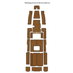 1999 Beluga Perondi 16 Rib Pad Traction Mats Eva Foam Boat Flooring Marine Decking Hzchione Light Brown Black