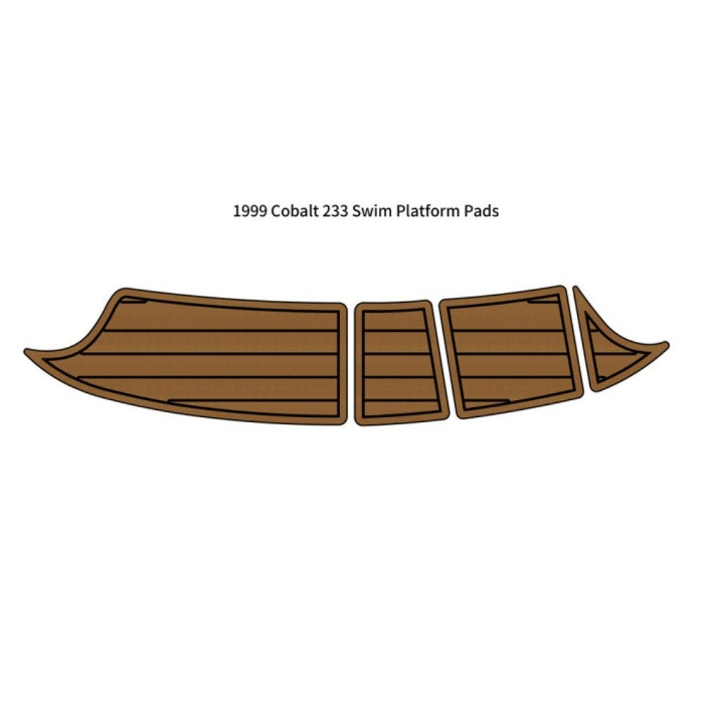 1999 Cobalt 233 Swim Platform Cockpit Traction Mats Eva Foam Boat Flooring Marine Decking Hzchione Light Brown Black