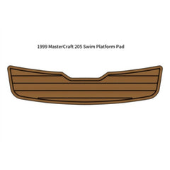 1999 MasterCraft 205 Swim Platform Traction Mats Eva Foam Boat Flooring Marine Decking Hzchione Light Brown Black