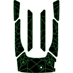 2012-2018 Yamaha Cruiser HO/SHO/SVHO EVA Foam Boat Flooring Jet Ski Traction Mats Hzchione Black Green-Irregular line