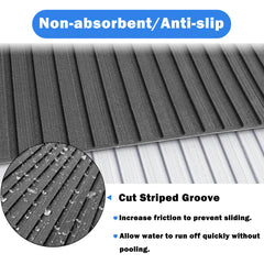 Hzchione EVA Flooring For Boat Non-slip Surfboard Traction Mat Deep Striped Groove Hzchione