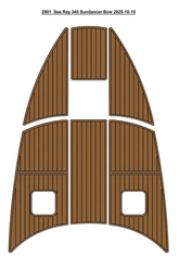 2000-2003 Sea Ray 340 Sundancer Bow Traction Mats Eva Foam Boat Flooring Marine Decking Hzchione