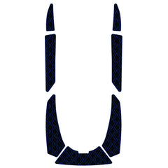 2000-2004 Polaris Freedom /Virage /Virage TX /Virage Txi /Virage I EVA Foam Boat Flooring Jet Ski Traction Mats Hzchione Black Navy Blue-3D Diamond