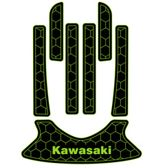 2001-2019 Kawasaki ALL STX/ 2000-2002 1100 STX DI Jet Ski Boat Flooring EVA Foam Decking Sheet Traction Mat Hzchione Black Green-Honeycomb