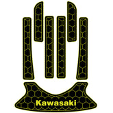 2001-2019 Kawasaki ALL STX/ 2000-2002 1100 STX DI Jet Ski Boat Flooring EVA Foam Decking Sheet Traction Mat Hzchione Black Neon Yellow-Honeycomb